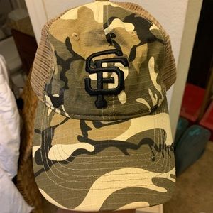 SF Giants Camo Coupa Trucker Hat